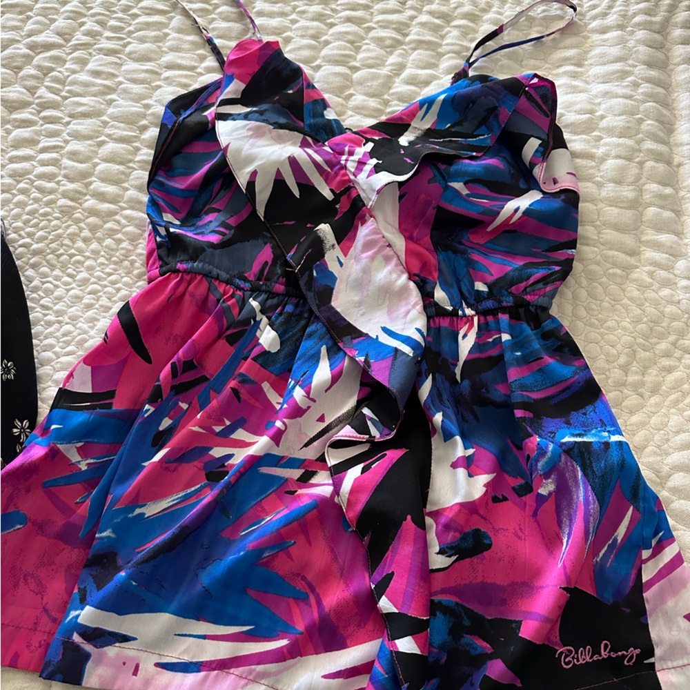 Billabong Multicolor Abstract Blouse